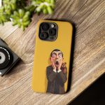 Yellow Shocked Character Phone Case — Quirky Cartoon Protective Cover