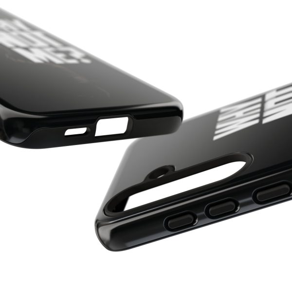 Phone Case — 'Why Not Me?' Bold Text Black Tough Protective Cover