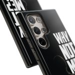 Phone Case — 'Why Not Me?' Bold Text Black Tough Protective Cover