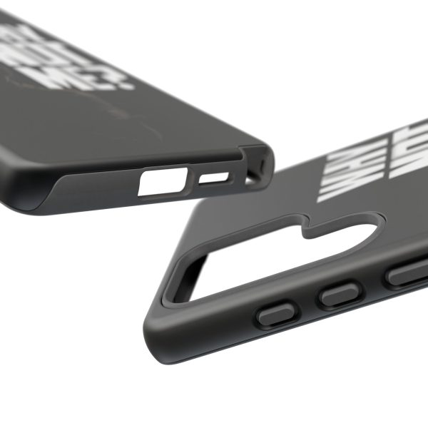 Phone Case — 'Why Not Me?' Bold Text Black Tough Protective Cover