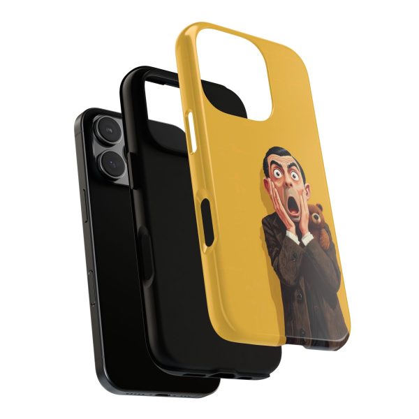 Yellow Shocked Character Phone Case — Quirky Cartoon Protective Cover