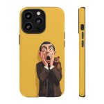 Yellow Shocked Character Phone Case — Quirky Cartoon Protective Cover