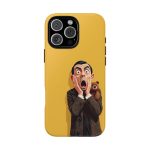 Yellow Shocked Character Phone Case — Quirky Cartoon Protective Cover