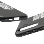 Phone Case — 'Why Not Me?' Bold Text Black Tough Protective Cover