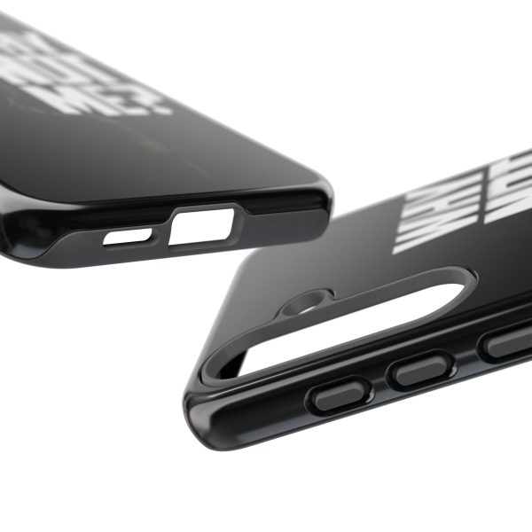 Phone Case — 'Why Not Me?' Bold Text Black Tough Protective Cover