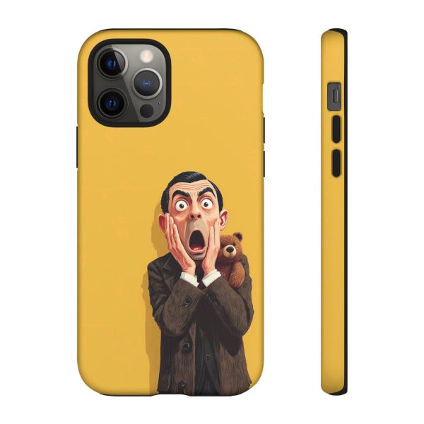 Yellow Shocked Character Phone Case — Quirky Cartoon Protective Cover