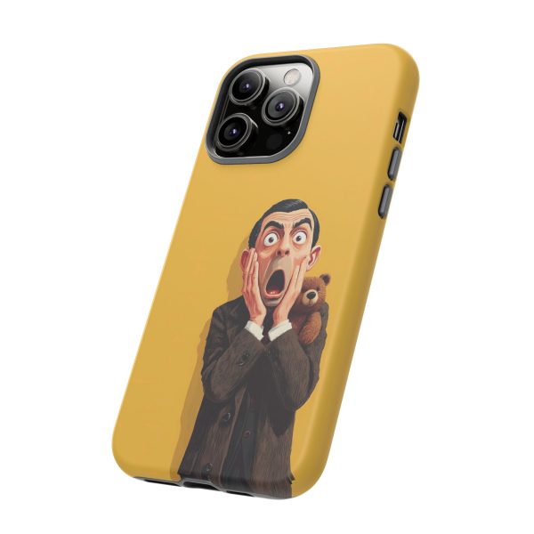 Yellow Shocked Character Phone Case — Quirky Cartoon Protective Cover
