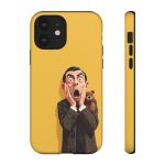 Yellow Shocked Character Phone Case — Quirky Cartoon Protective Cover