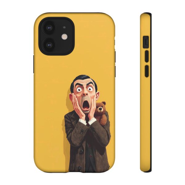Yellow Shocked Character Phone Case — Quirky Cartoon Protective Cover