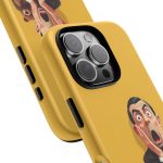 Yellow Shocked Character Phone Case — Quirky Cartoon Protective Cover
