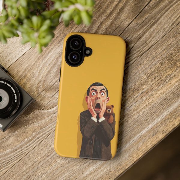 Yellow Shocked Character Phone Case — Quirky Cartoon Protective Cover