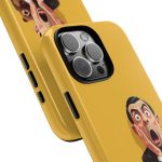 Yellow Shocked Character Phone Case — Quirky Cartoon Protective Cover
