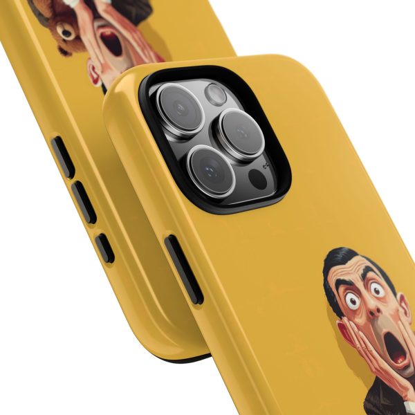Yellow Shocked Character Phone Case — Quirky Cartoon Protective Cover