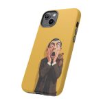 Yellow Shocked Character Phone Case — Quirky Cartoon Protective Cover