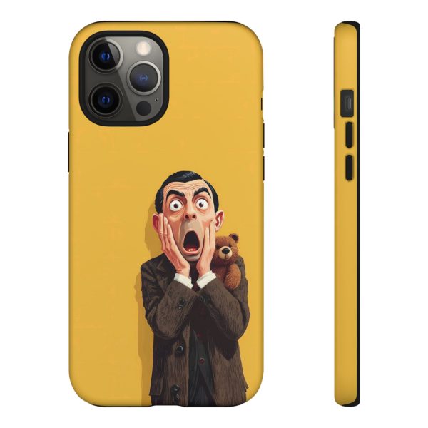 Yellow Shocked Character Phone Case — Quirky Cartoon Protective Cover
