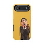 Yellow Shocked Character Phone Case — Quirky Cartoon Protective Cover