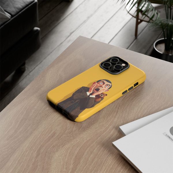 Yellow Shocked Character Phone Case — Quirky Cartoon Protective Cover