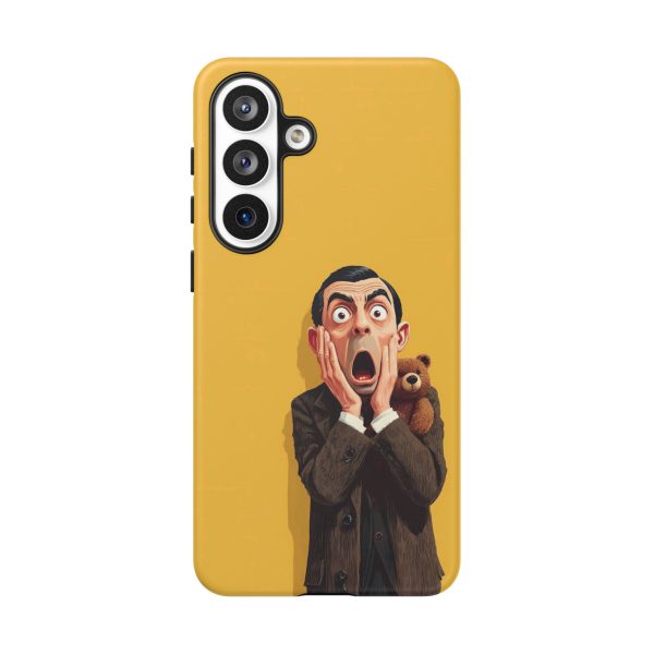 Yellow Shocked Character Phone Case — Quirky Cartoon Protective Cover