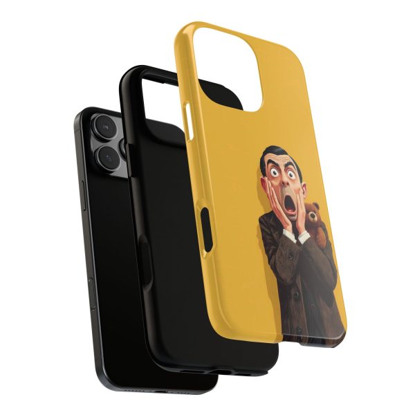 Yellow Shocked Character Phone Case — Quirky Cartoon Protective Cover