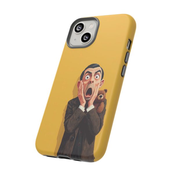 Yellow Shocked Character Phone Case — Quirky Cartoon Protective Cover
